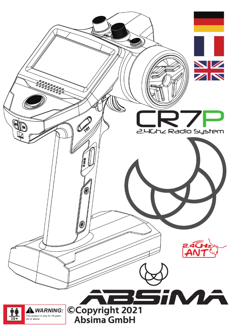 Page 1 de la notice Manuel utilisateur Absima CR7P