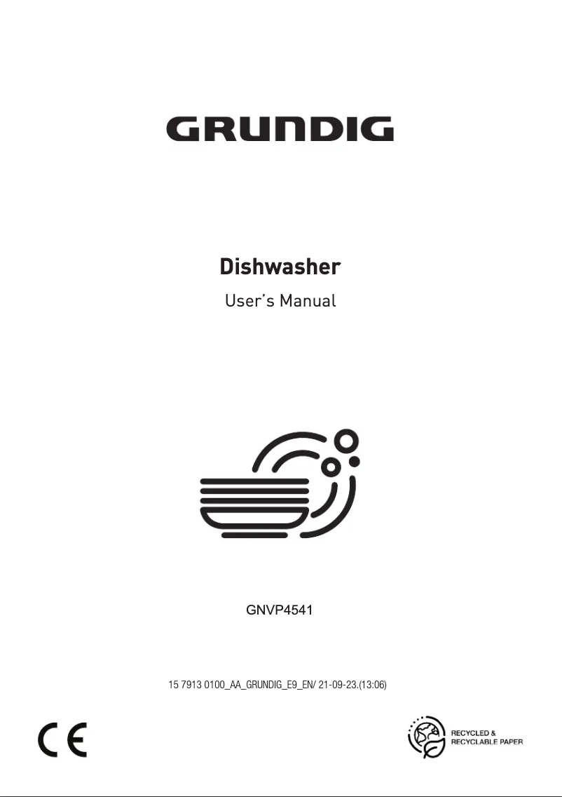 Page 1 de la notice Manuel utilisateur Grundig GNVP4541