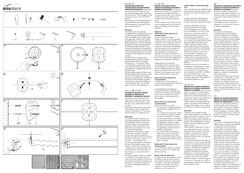 Page n°1 - Manuel utilisateur Miomare HG01895A