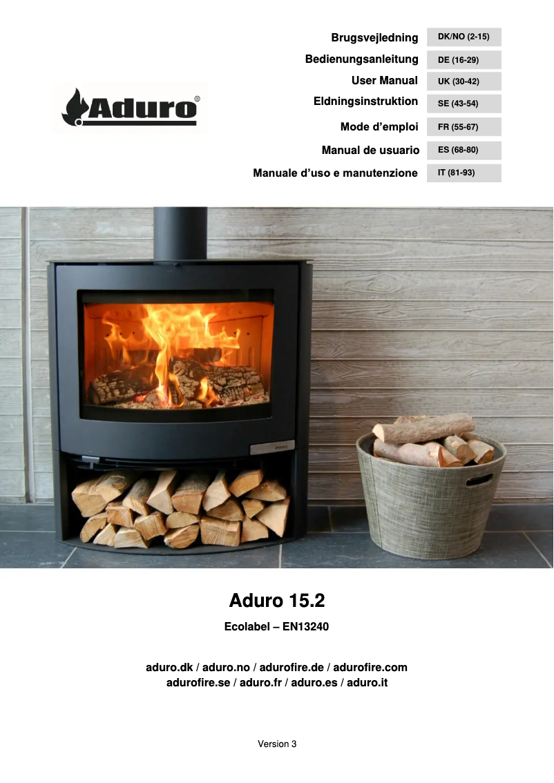 Image de la première page du manuel de l'appareil 15.2