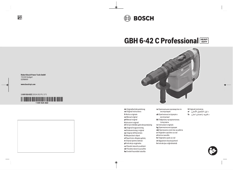 Imagen de la primera página del manual del dispositivo GBH 6-42 C Professional