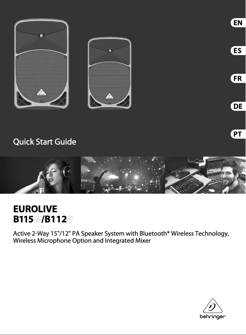 Page n°1 - Manuel utilisateur Behringer Eurolive B115W