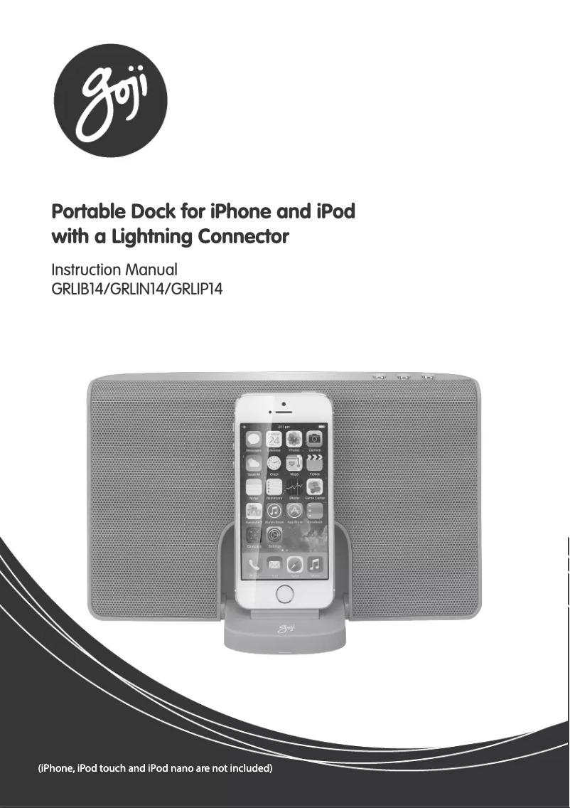 Page 1 de la notice Manuel utilisateur Goji GRLIP14