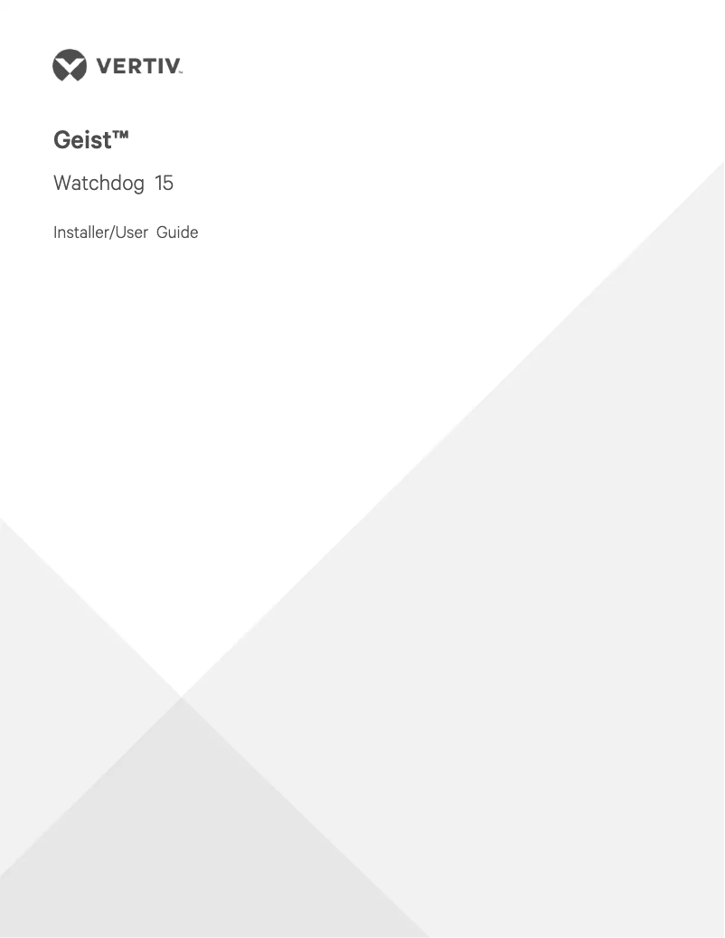 Image de la première page du manuel de l'appareil Watchdog 15