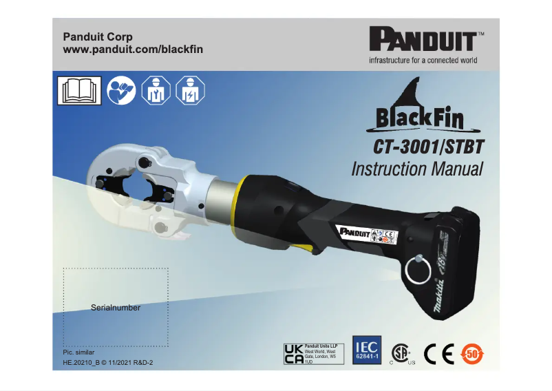 Page n°1 - Manuel utilisateur Panduit CT-3001/STBT