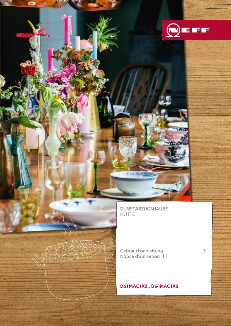 Page 1 de la notice Manuel utilisateur Neff D61MAC1X0