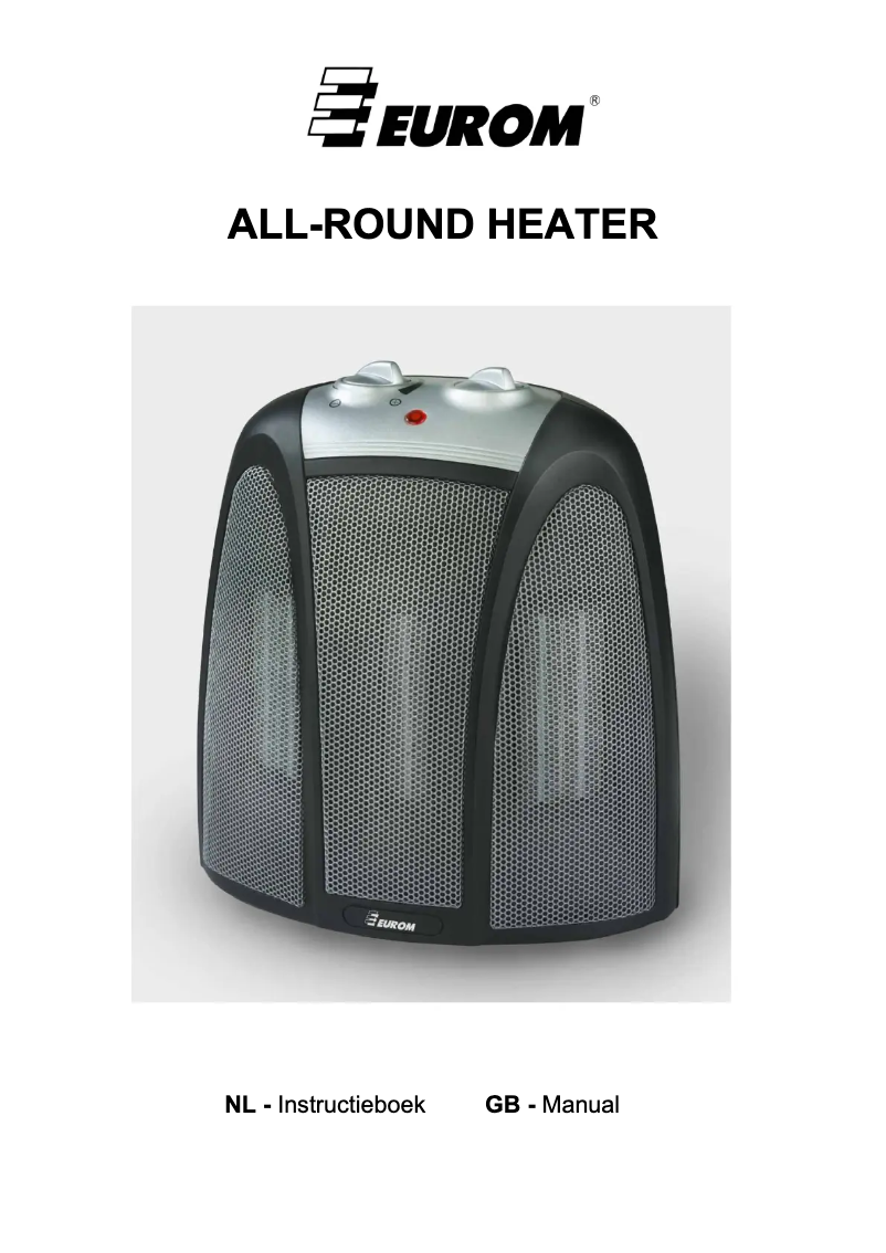 Página 1 del manual Manual de usuario Eurom All-Round Heater