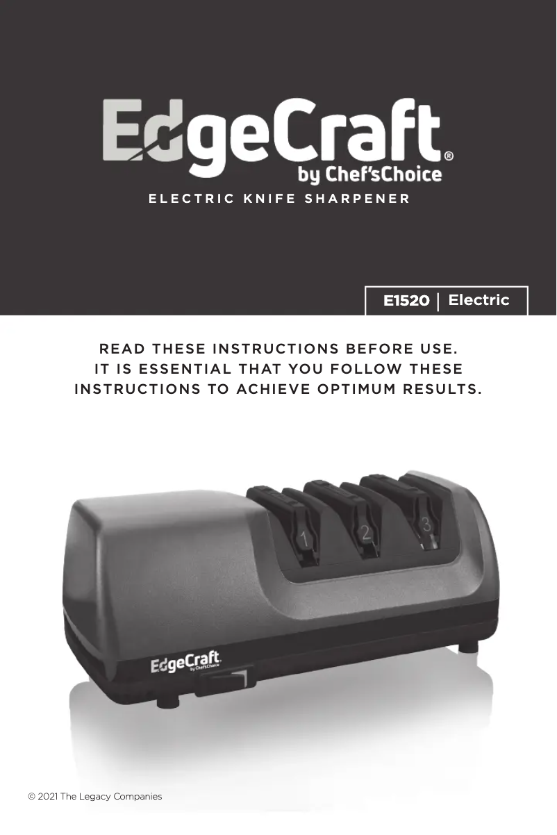 Page 1 de la notice Manuel utilisateur EdgeCraft E1520