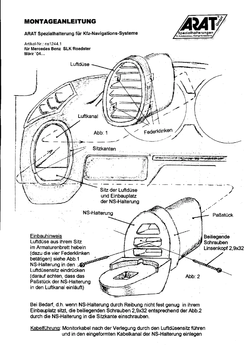 Página 1 del manual Manual de usuario Arat NS1244.1