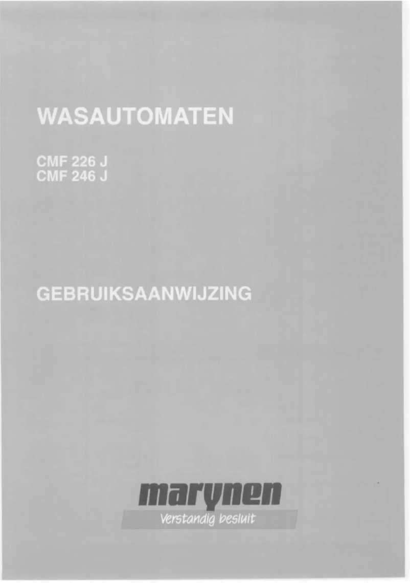 Página 1 del manual Manual de usuario Marynen CMF 246J