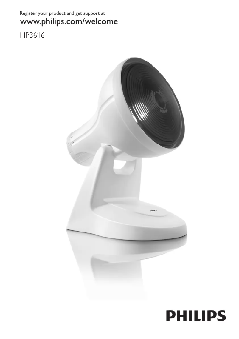 Page n°1 - Manuel utilisateur Philips InfraPhil HP3616