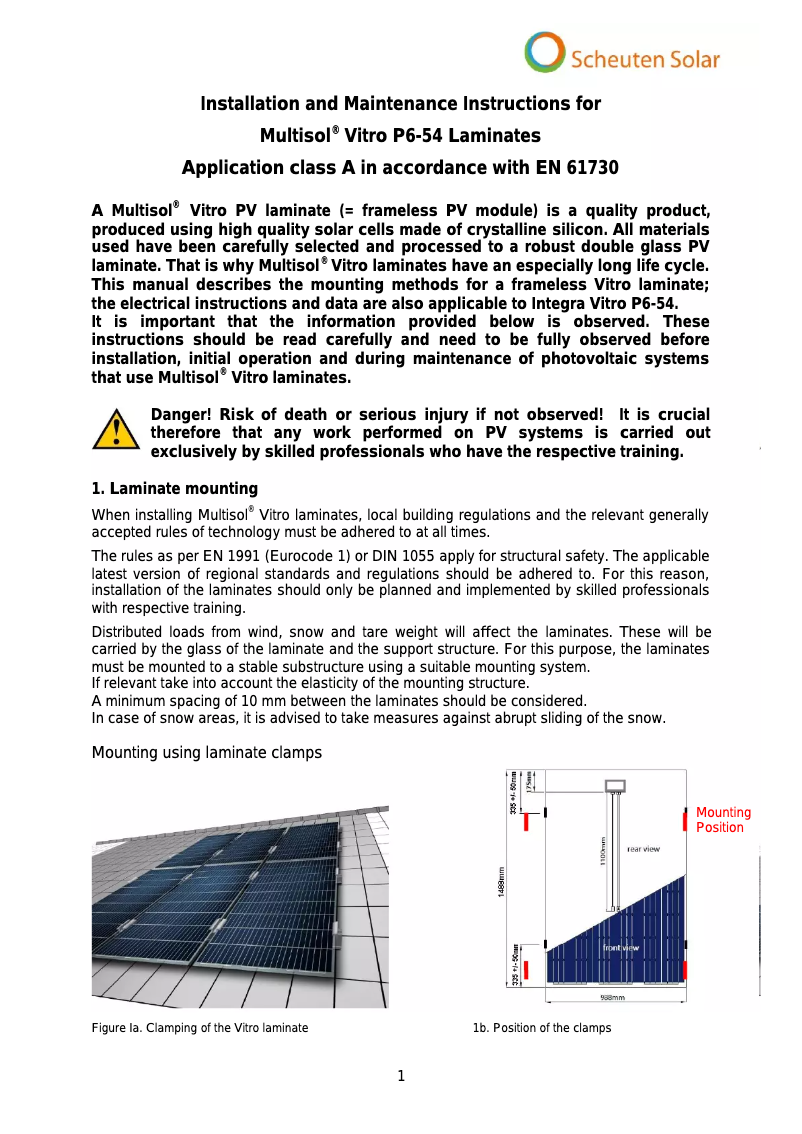 Imagen de la primera página del manual del dispositivo Vitro P6-54