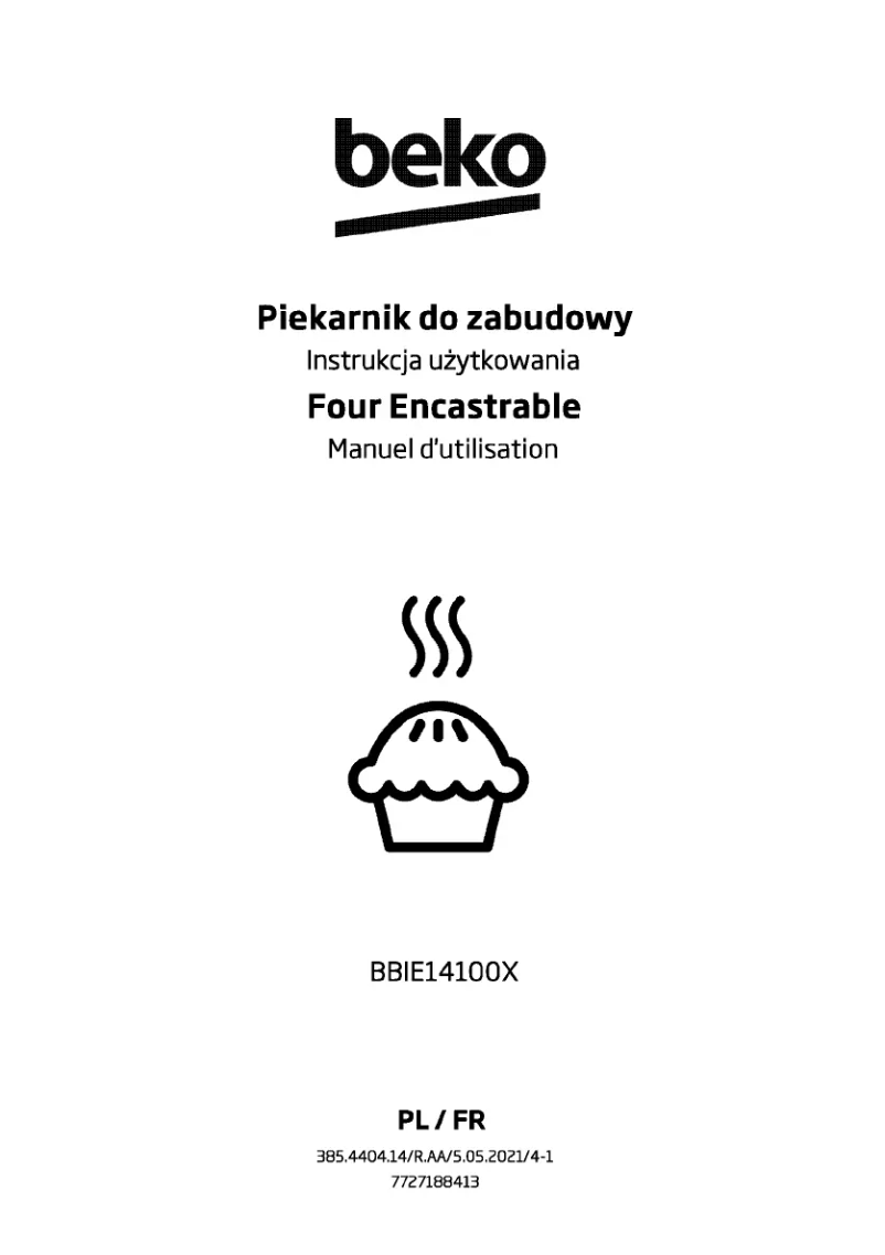 Page 1 de la notice Manuel utilisateur Beko BBIE14100X