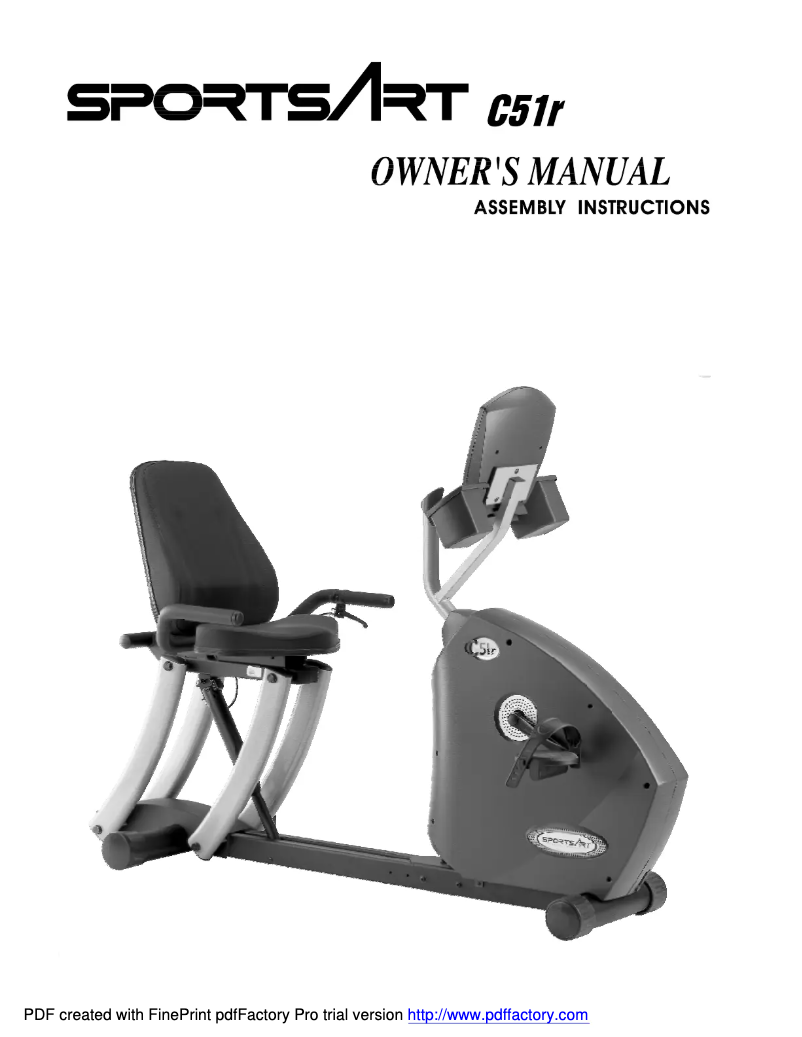 Image de la première page du manuel de l'appareil C51R