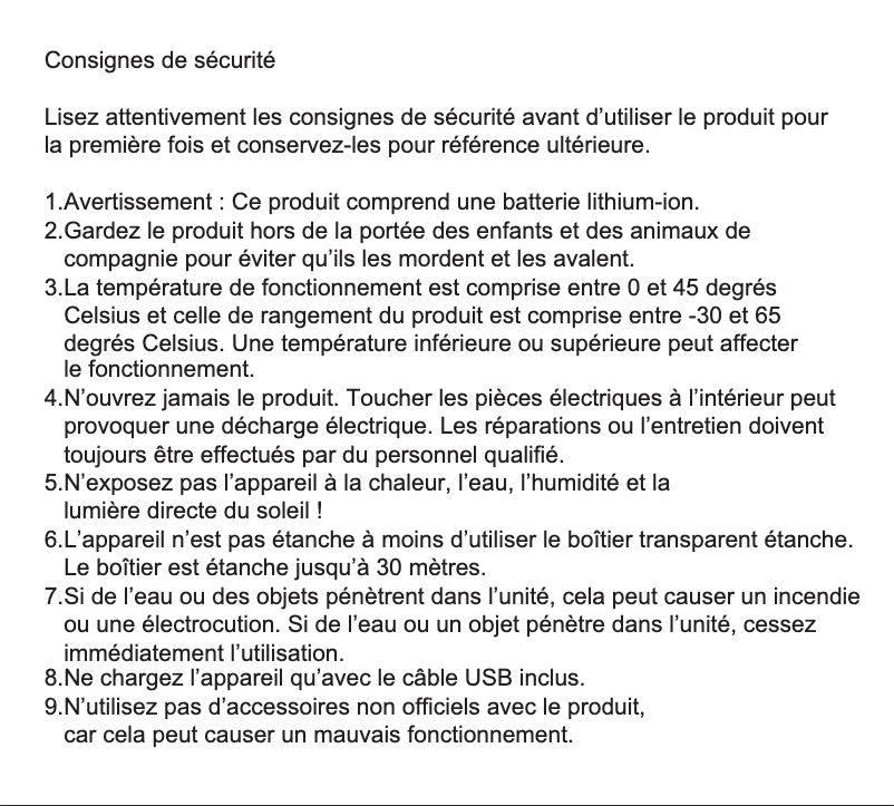 Image de la première page du manuel de l'appareil ACT-321
