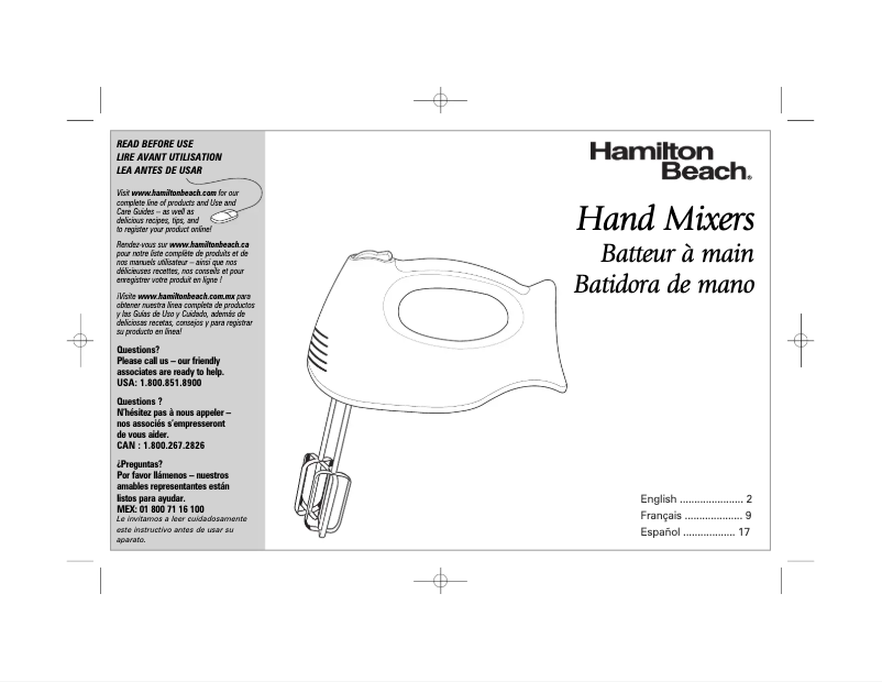 Image de la première page du manuel de l'appareil 62692