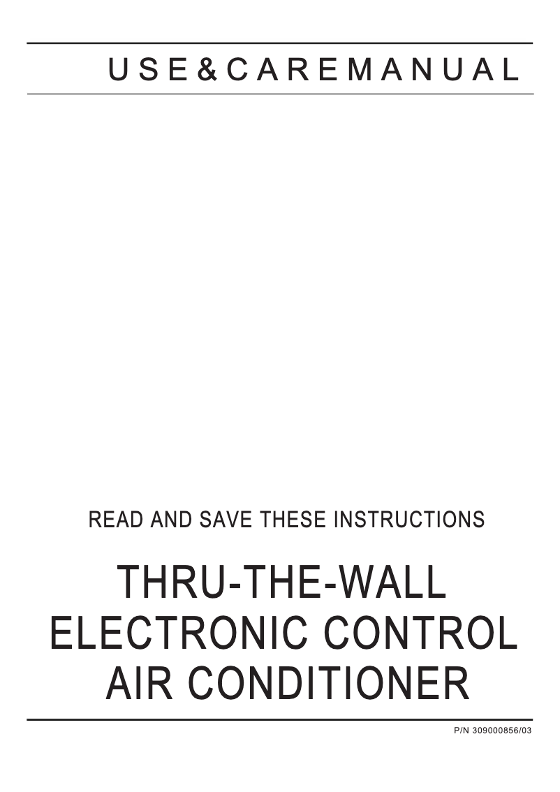 Image de la première page du manuel de l'appareil FAH10EN2