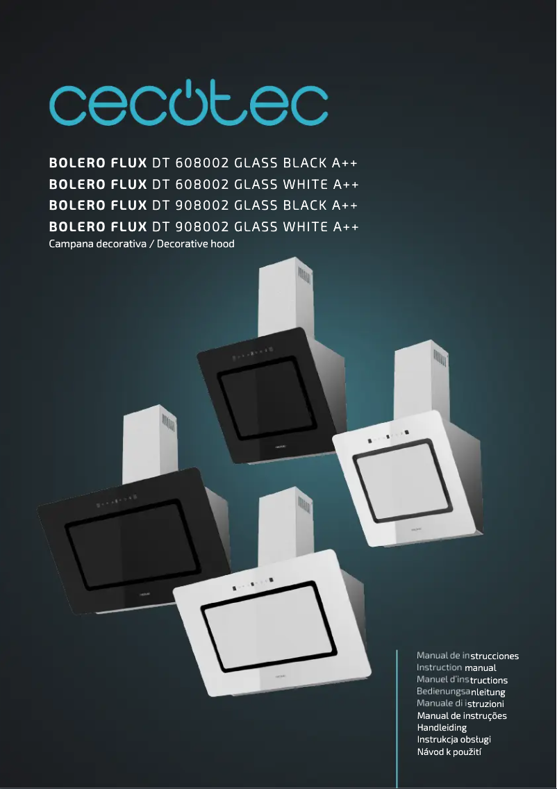 First page image of the manual for Bolero Flux DT 908002