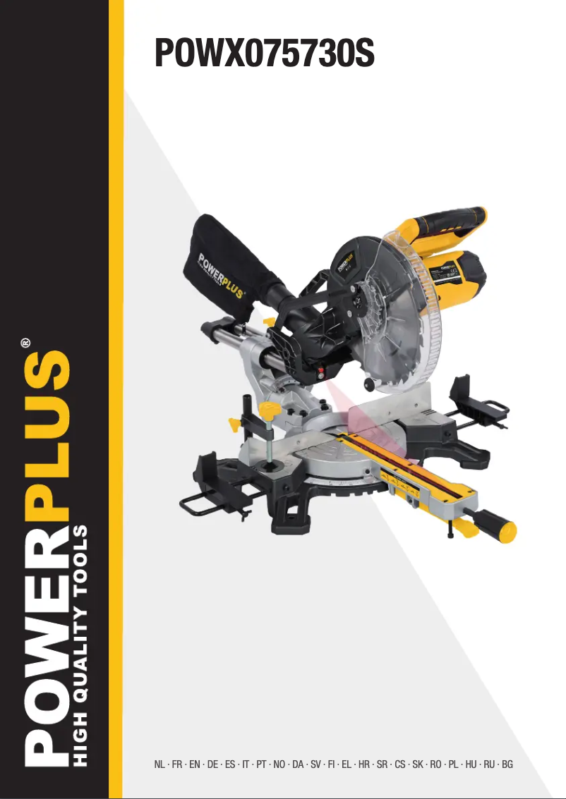 Page 1 de la notice Manuel utilisateur PowerPlus POWX075730S