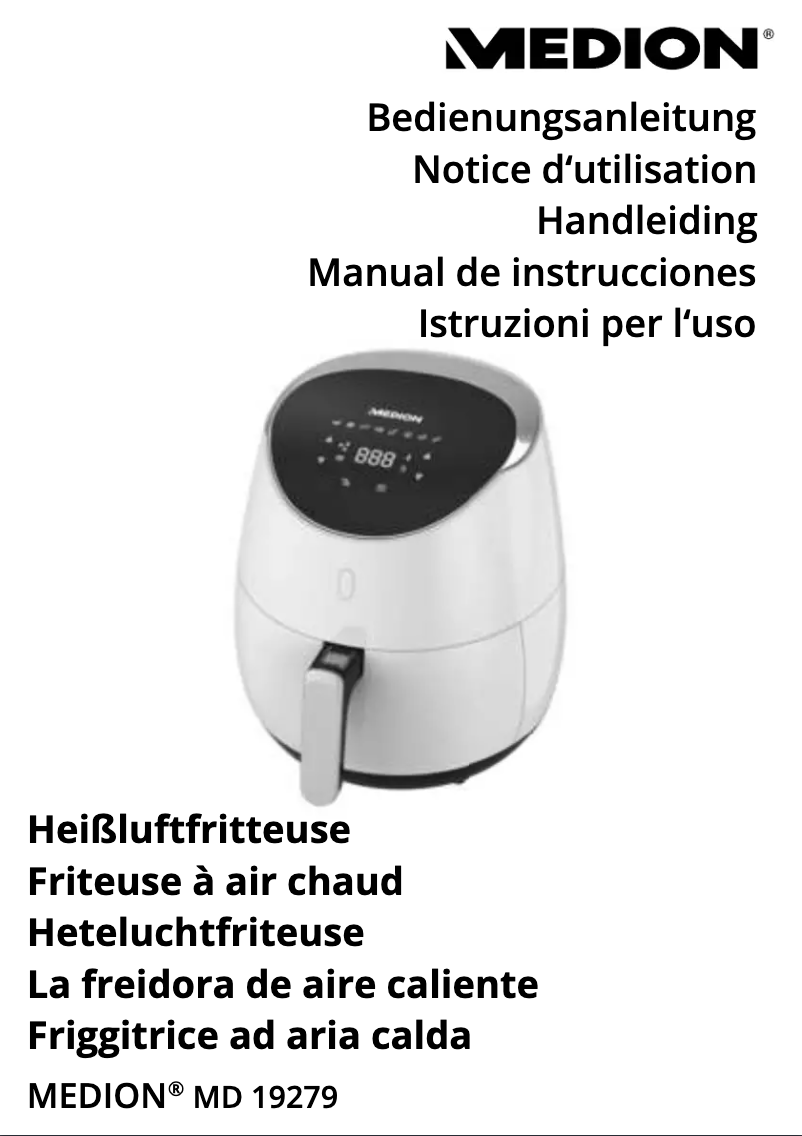 Page 1 de la notice Manuel utilisateur Medion MD 19279