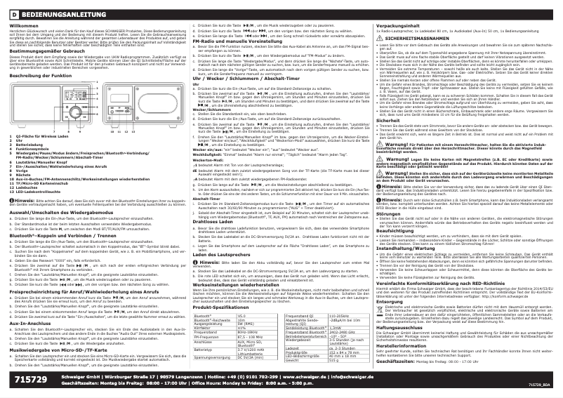 Image de la première page du manuel de l'appareil 715729
