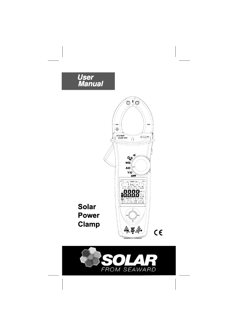 Page 1 de la notice Manuel utilisateur Seaward Solar