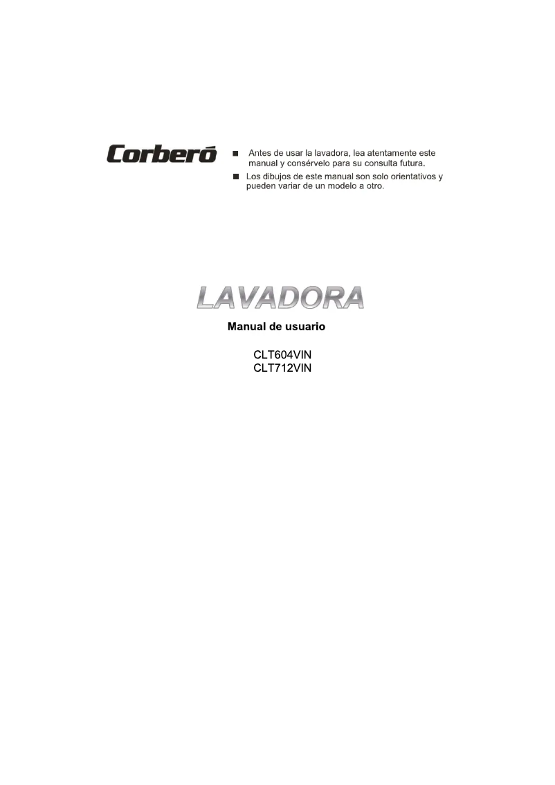 Page n°1 - Manuel utilisateur Corbero CLT712VIN