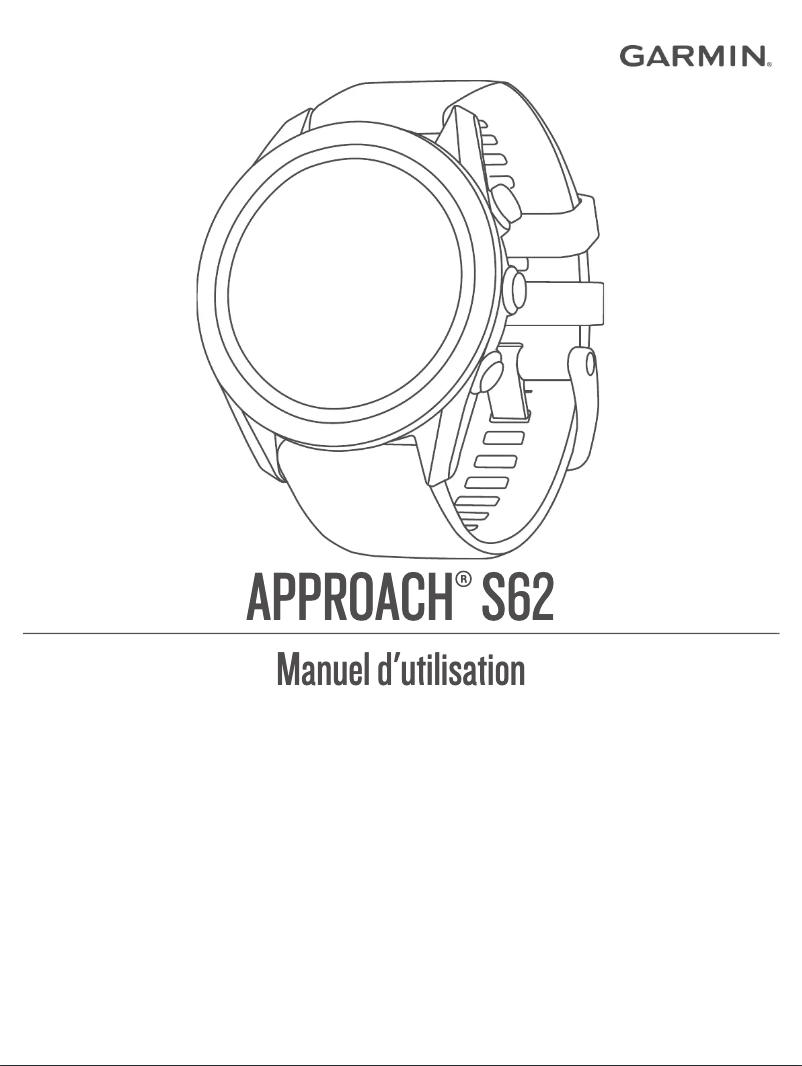 Page 1 de la notice Manuel utilisateur Garmin Approach S62 Bundle