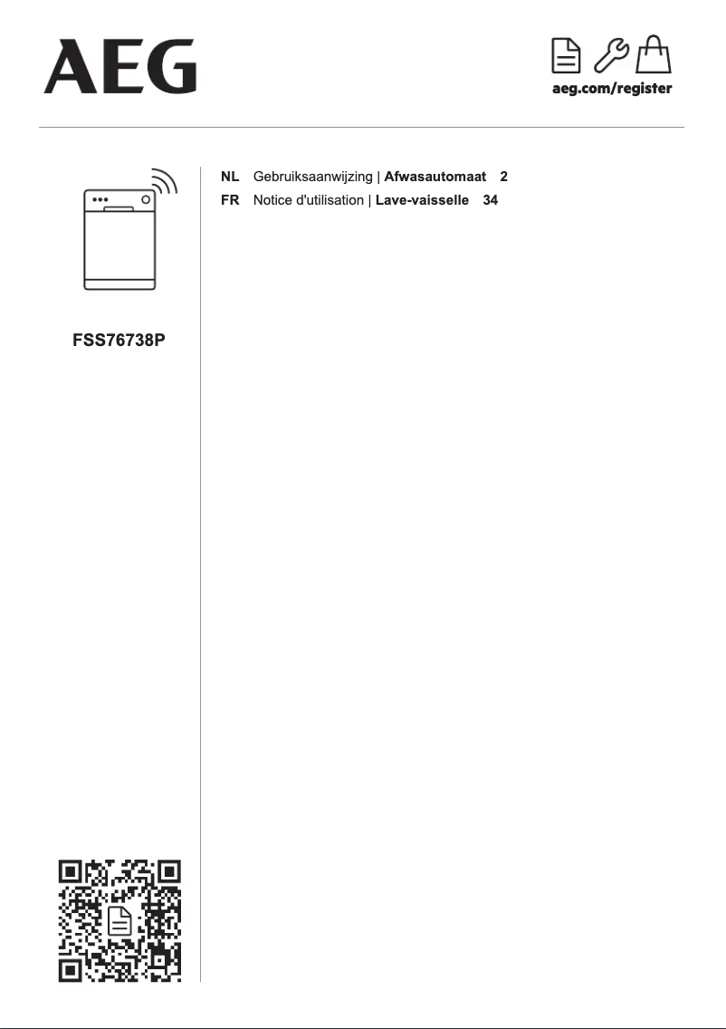 Page 1 de la notice Manuel utilisateur AEG FSS76738P