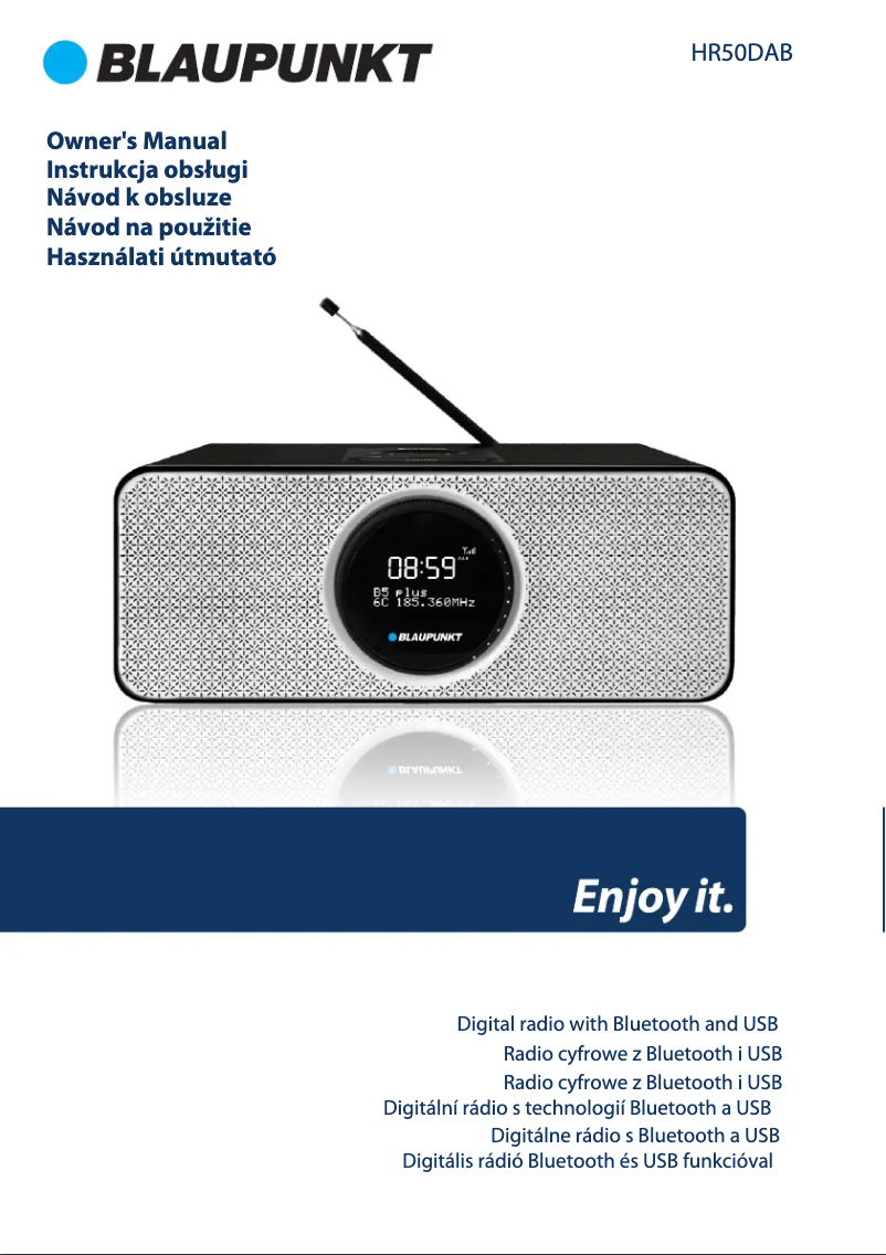 Imagen de la primera página del manual del dispositivo HR50DAB