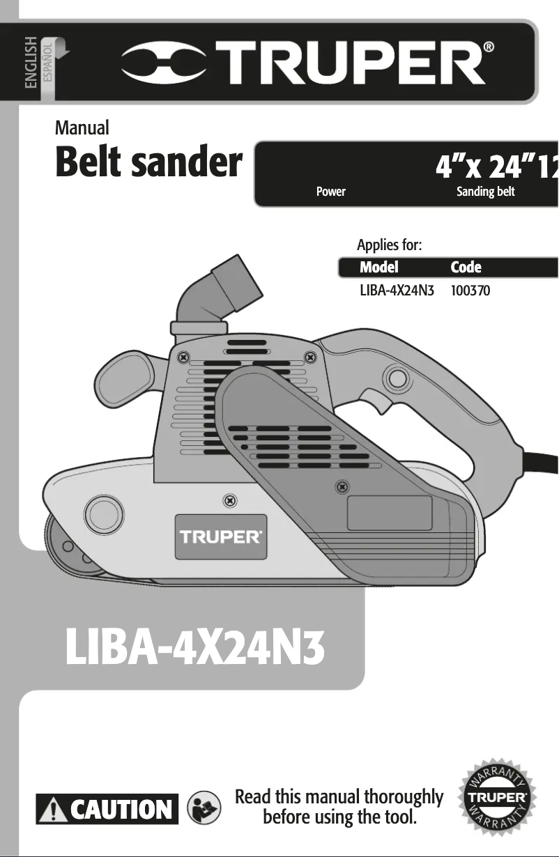 Page n°1 - Manuel utilisateur Truper LIBA-4X24N3