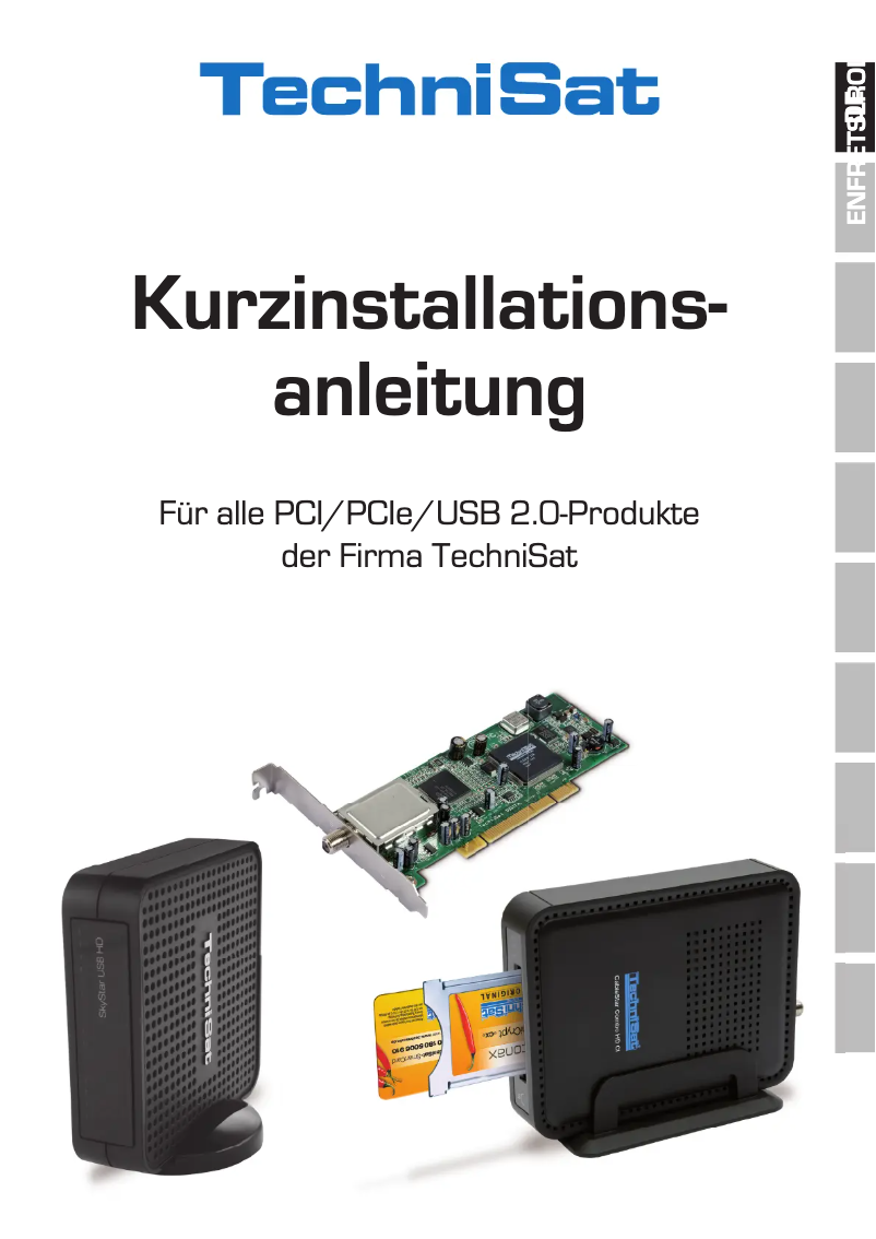 Page 1 de la notice Guide d'installation TechniSat SkyStar USB 2