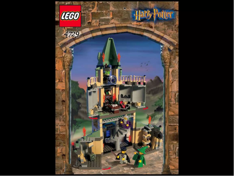 Page 1 de la notice Manuel utilisateur Lego Harry Potter 4729