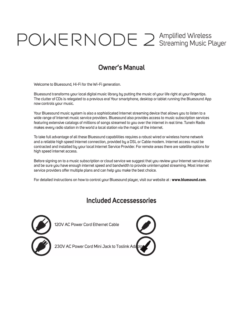 Imagen de la primera página del manual del dispositivo POWERNODE 2