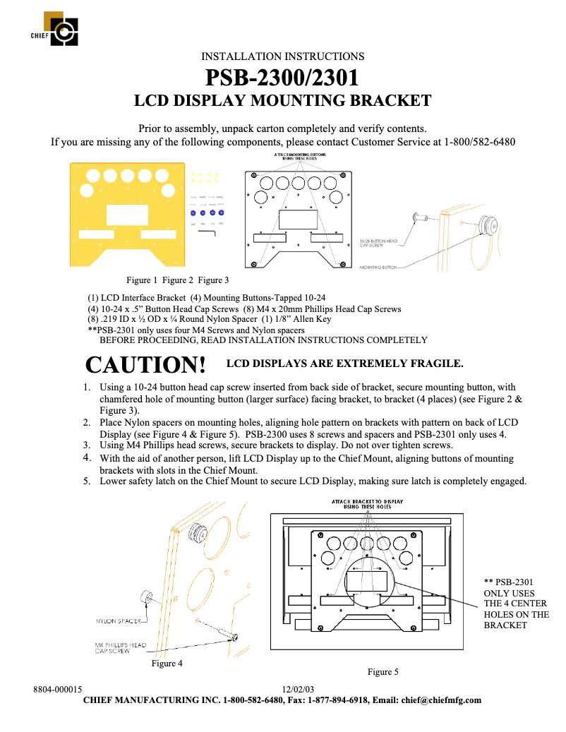 Image de la première page du manuel de l'appareil PSB2301