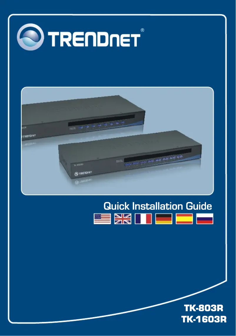 Página 1 del manual Manual de usuario TRENDnet TK-803R