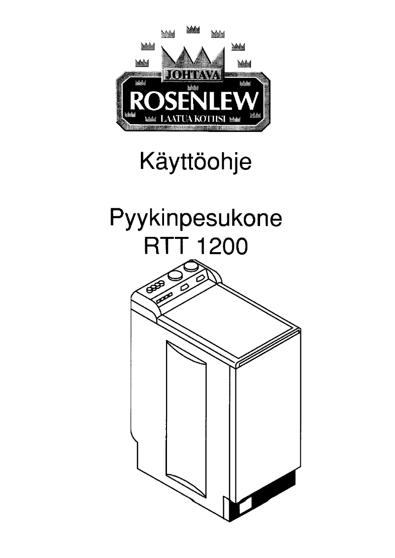 Page n°1 - Manuel utilisateur Rosenlew RTT1200