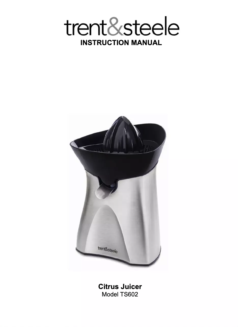 Page 1 de la notice Manuel utilisateur Trent & Steele TS602