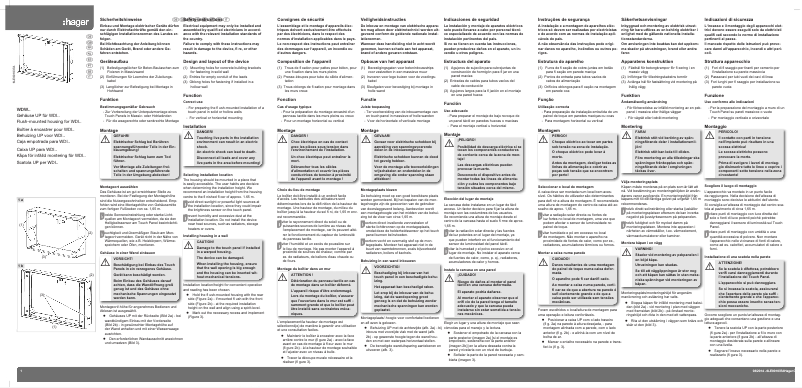 Page n°1 - Manuel utilisateur Hager WDW070