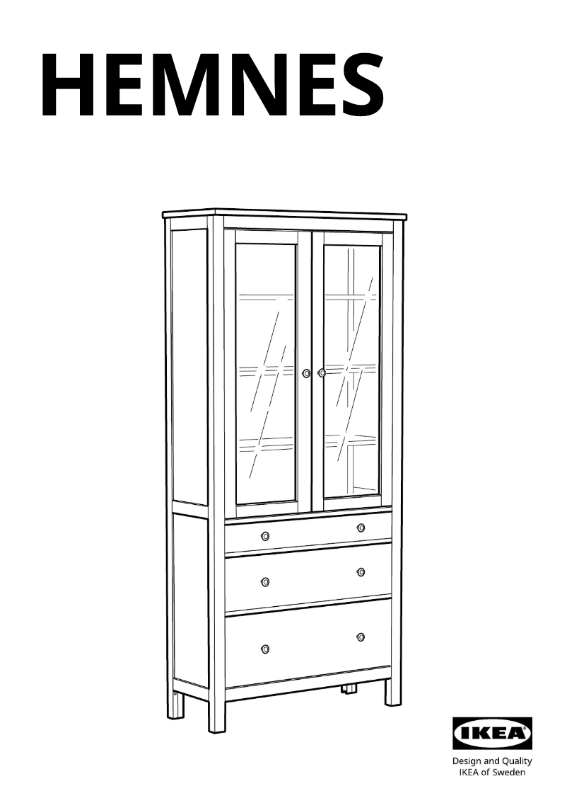Página 1 del manual Manual de usuario Ikea HEMNES 503.717.72