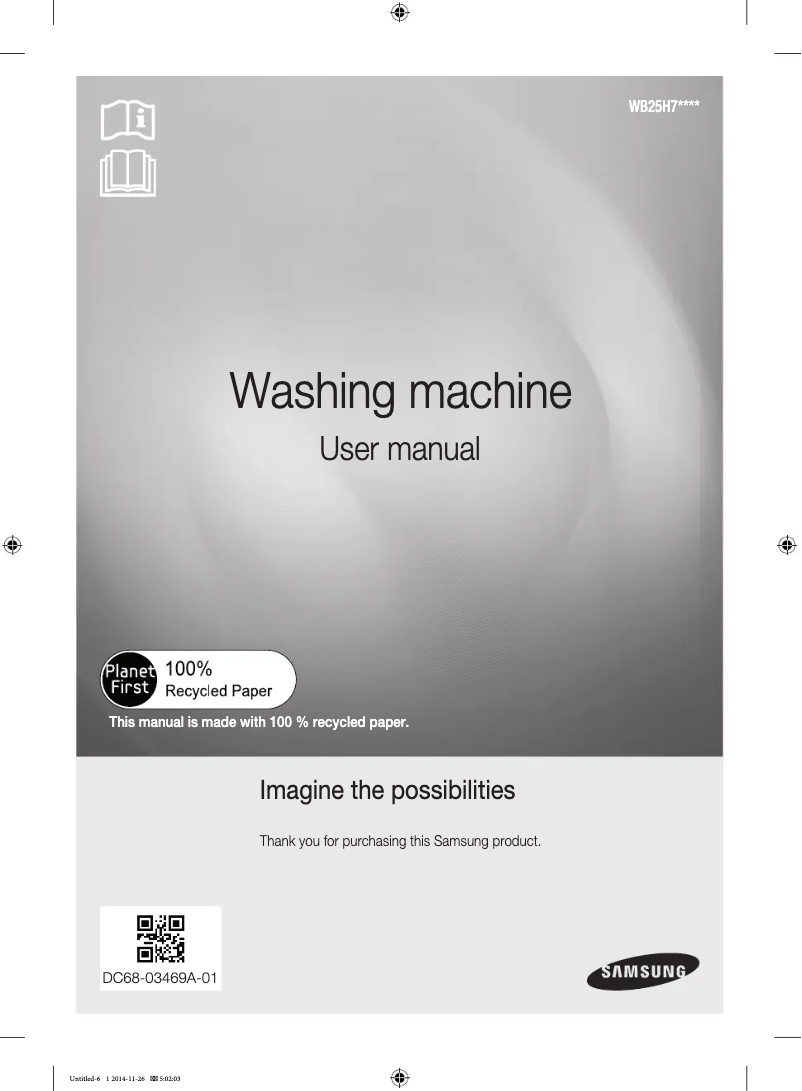 Page n°1 - Manuel utilisateur Samsung WB25H7000GS