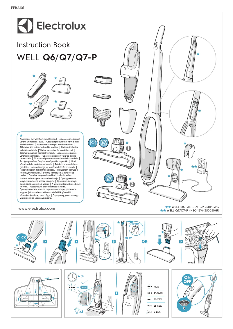 Page n°1 - Manuel utilisateur Electrolux WELL Q7-P WQ71-P50IB