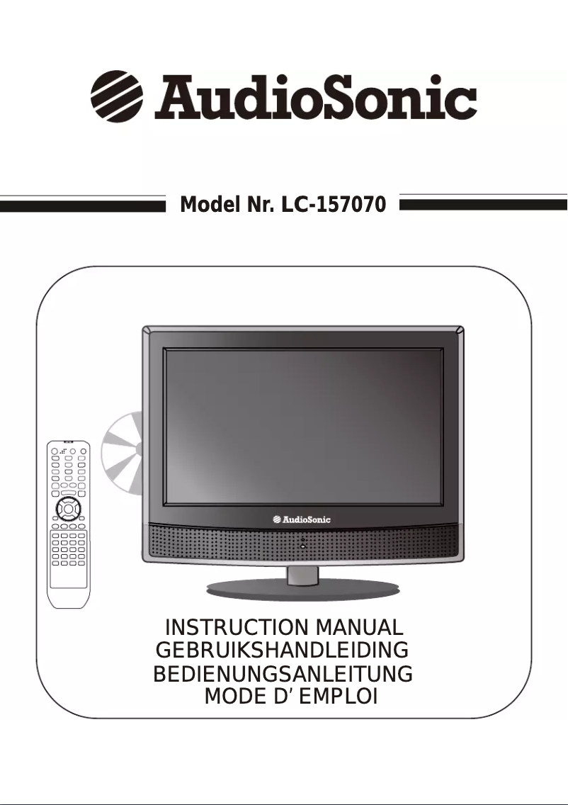 Page n°1 - Manuel utilisateur AudioSonic LC-157070