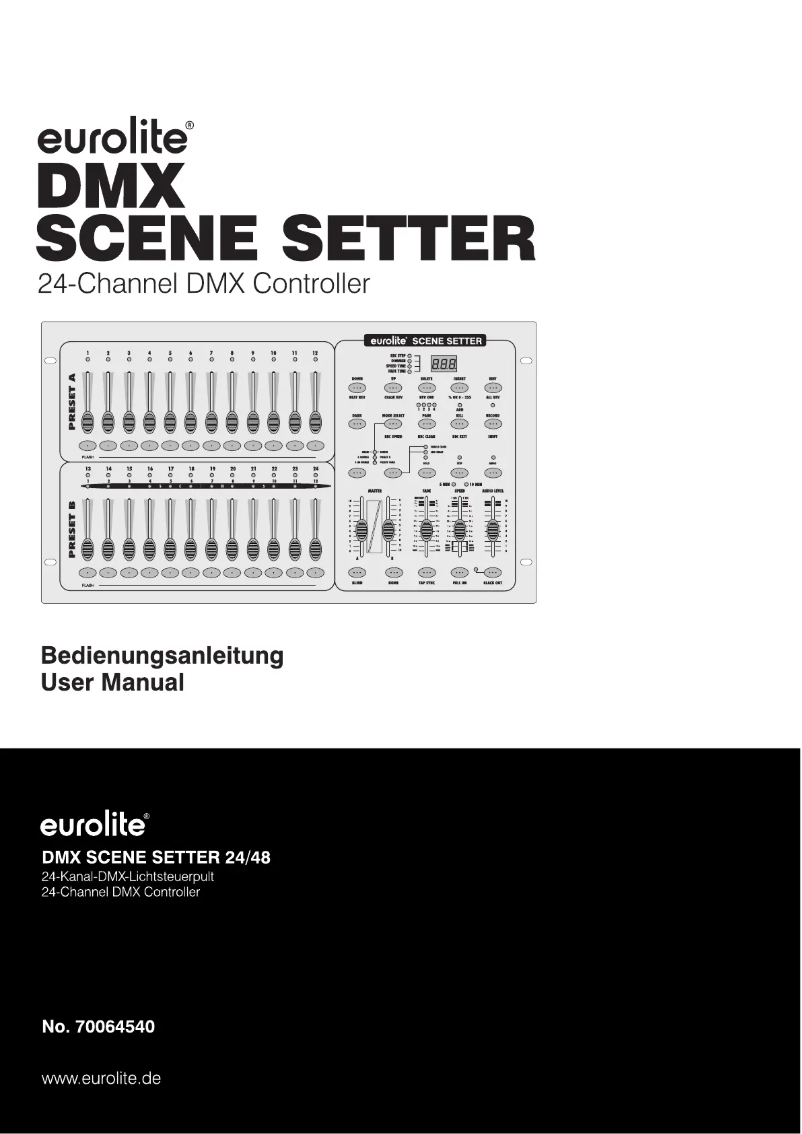 Page n°1 - Manuel utilisateur Eurolite DMX Scene Setter