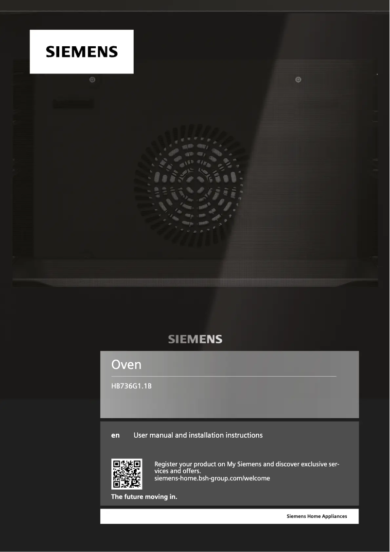 Page 1 de la notice Guide d'installation Siemens HB736G1B1