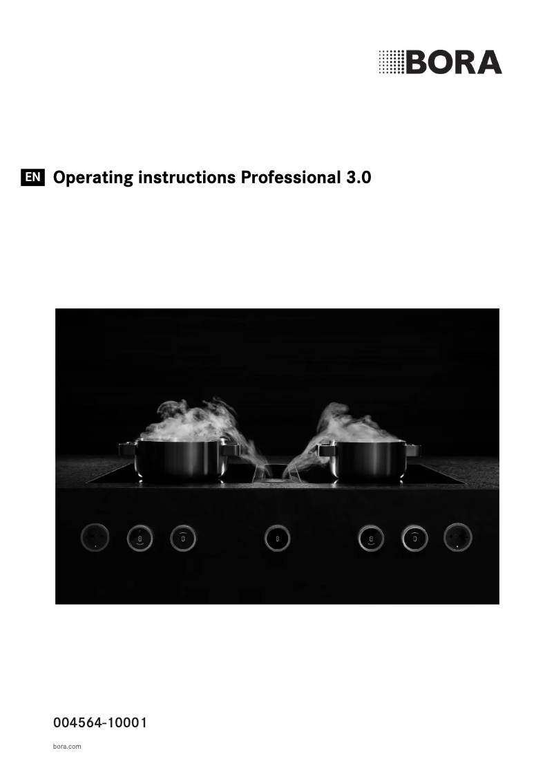 Page 1 de la notice Manuel utilisateur BORA Professional 3.0 system