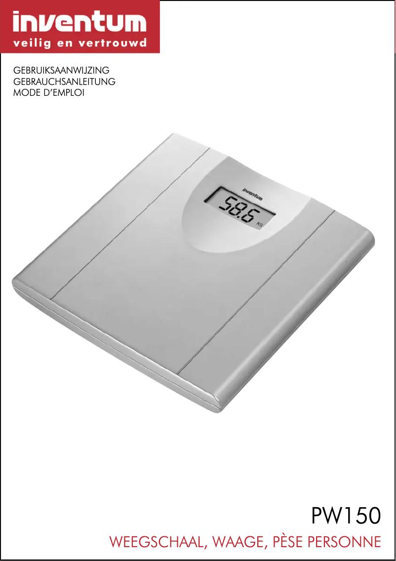 Page 1 de la notice Manuel utilisateur Inventum PW150