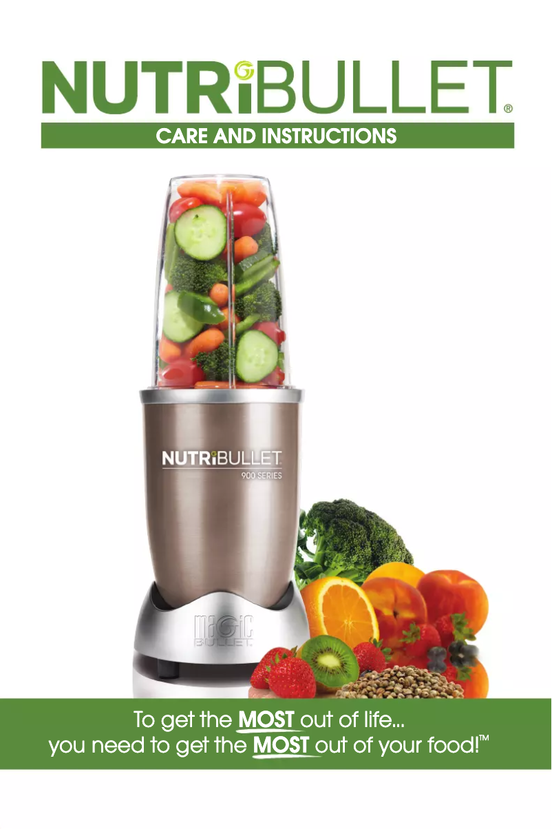 Página 1 del manual Manual de usuario NutriBullet 900