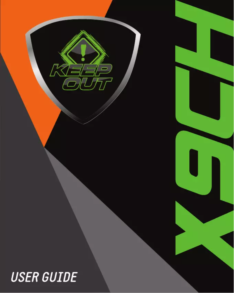 Page n°1 - Manuel utilisateur KeepOut X9CH