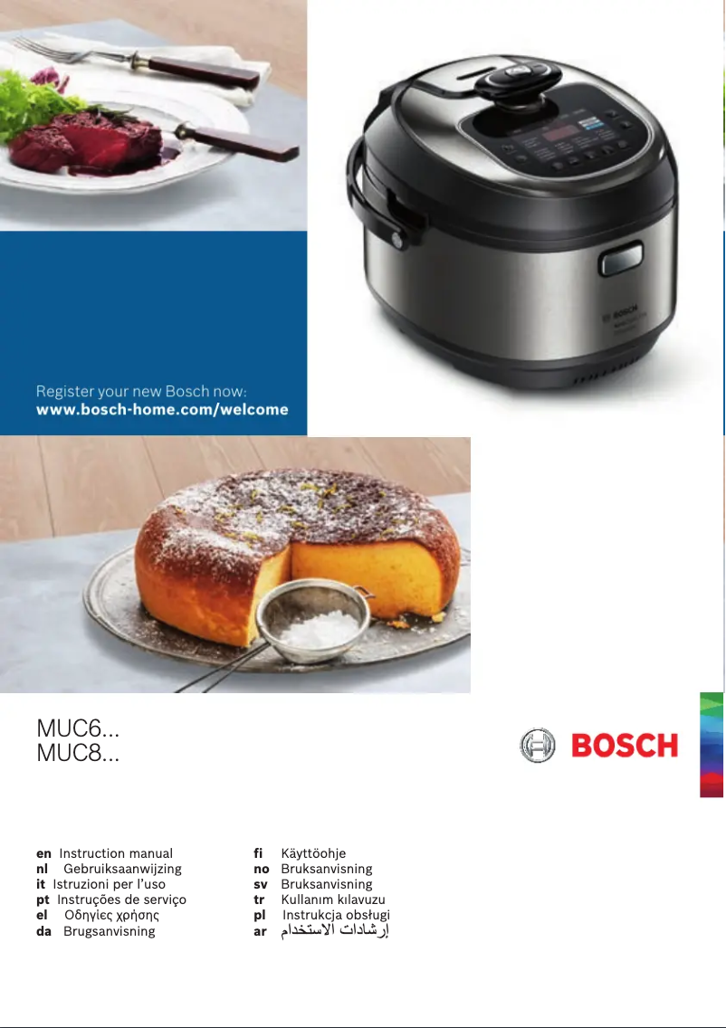 Page n°1 - Manuel utilisateur Bosch MUC88B68 AutoCook